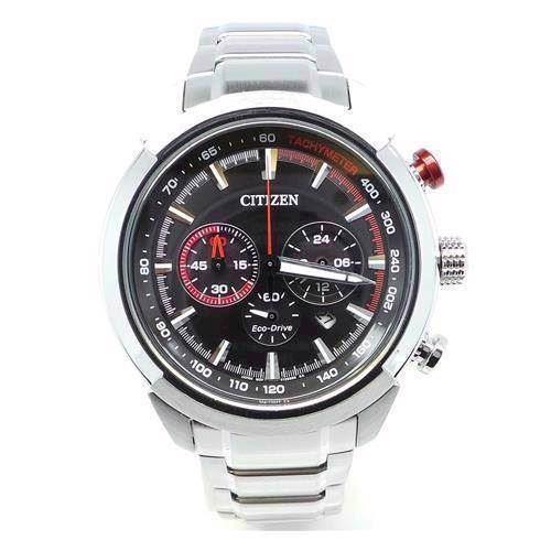 Image of mat rustfri stål quartz med Eco-Drive Herre ur fra Citizen, CA4110-53F